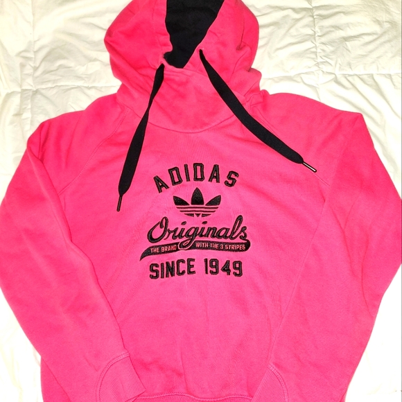 adidas Tops - ADIDAS Pink Hooded Sweatshirt, Size M, EUC